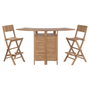 DKD Home Decor Mueble Bar Set de 3 108 x 95 x 70 cm Teca