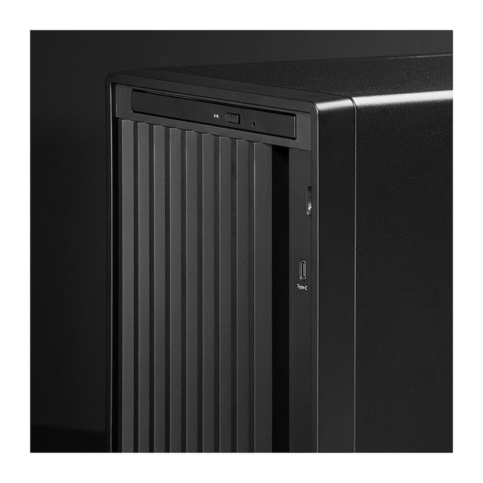 Chieftec BS-20B-OP Caja de PC Midi Tower Negra Gamer UNI Series para PC Hogar / Oficina micro ATX, Mini-ITX