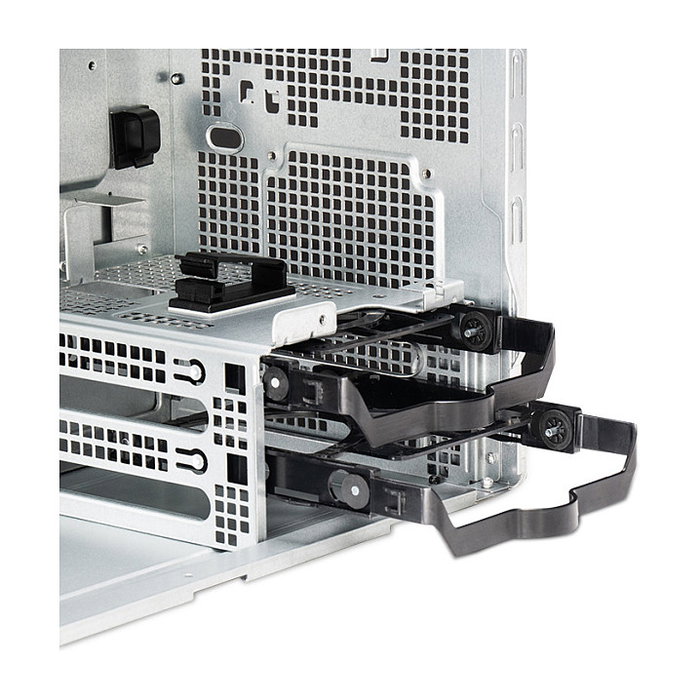 Chieftec BS-20B-OP Caja de PC Midi Tower Negra Gamer UNI Series para PC Hogar / Oficina micro ATX, Mini-ITX