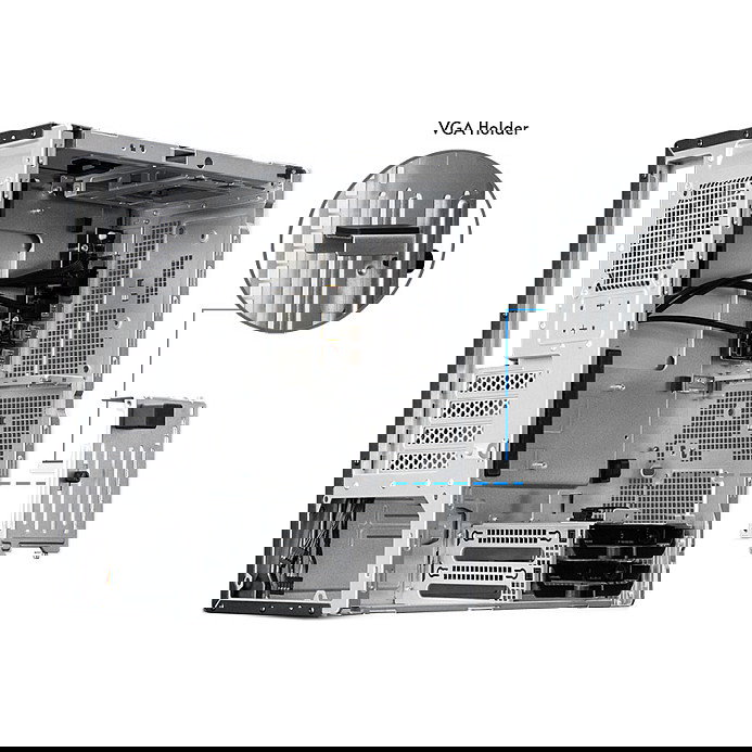 Chieftec BS-20B-OP Caja de PC Midi Tower Negra Gamer UNI Series para PC Hogar / Oficina micro ATX, Mini-ITX