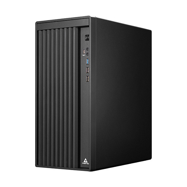 Chieftec BS-20B-OP Caja de PC Midi Tower Negra Gamer UNI Series para PC Hogar / Oficina micro ATX, Mini-ITX