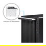 Chieftec BS-20B-OP Caja de PC Midi Tower Negra Gamer UNI Series para PC Hogar / Oficina micro ATX, Mini-ITX