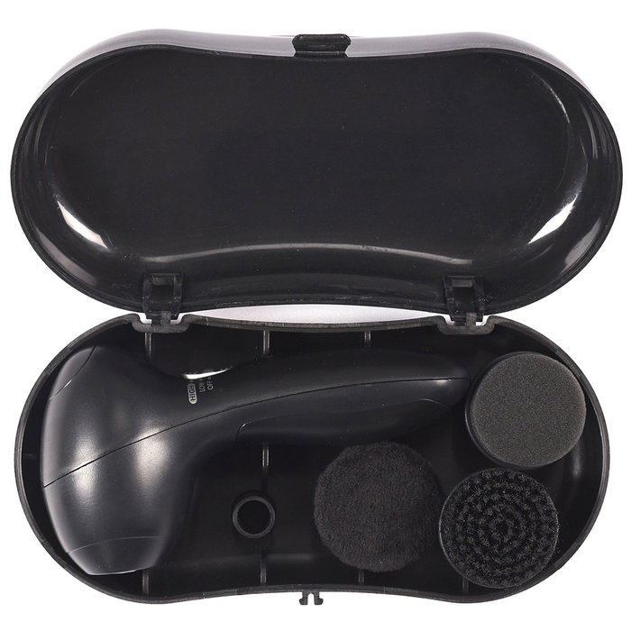 Je cherche une Idee Cepillo Lustrar Zapatos Piel, Limpia, Pule, Aceita y Quita el Polvo Incluye 4 Tipos de Cepillo