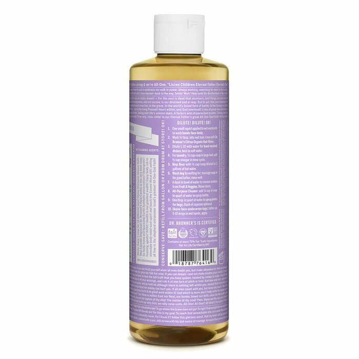 Dr. Bronner's Jabón Líquido Lavanda 475ml