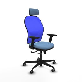 PIQUERAS Y CRESPO Silla de oficina Jorquera con mecanismo Sincro/Traslack Azul