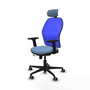 PIQUERAS Y CRESPO Silla de oficina Jorquera con mecanismo Sincro/Traslack Azul
