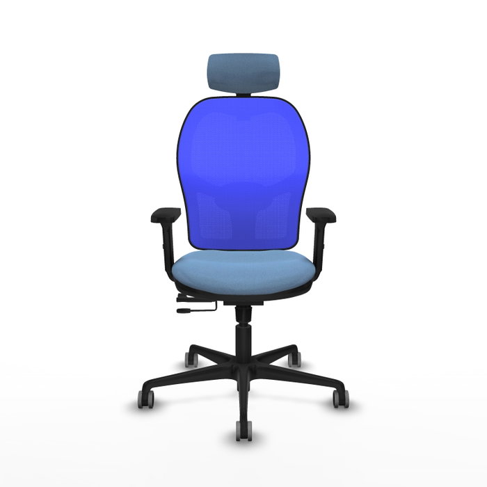 PIQUERAS Y CRESPO Silla de oficina Jorquera con mecanismo Sincro/Traslack Azul