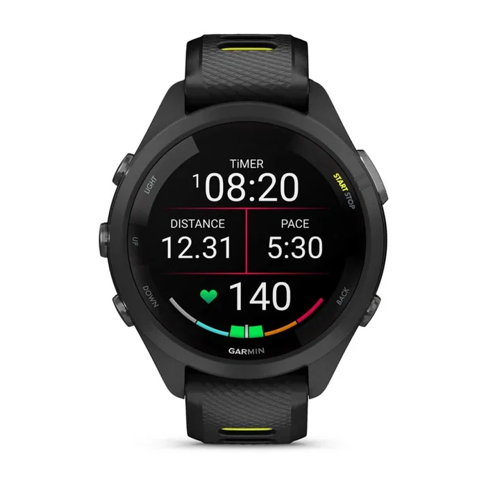 Garmin Forerunner 265S - Reloj Deportivo AMOLED 42 mm Negro y Gris