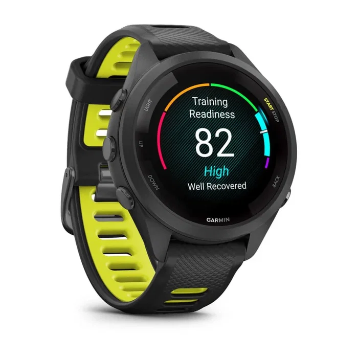 Garmin Forerunner 265S - Reloj Deportivo AMOLED 42 mm Negro y Gris