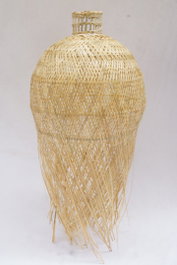 DKD Home Decor Pantalla Tropical Marron 31 x 58 x 31 cm