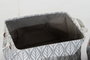 DKD Home Decor Cesta Boho Griazul Azul Marino Gris 30 x 24 x 40 cm Set 3 Piezas