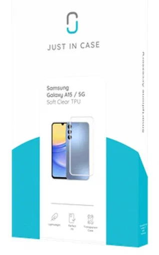 Just in Case Funda para Samsung Galaxy A15 / A15 5G - Silicona TPU Transparente Resistente a Golpes y Rayones - Ref. 8326669