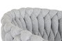 DKD Home Decor Silla Trenzada Gris de Poliéster y Metal