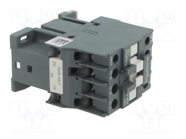 SCHNEIDER ELECTRIC Contactor Easy TeSys LC1E2510F6 25A 110VAC SCHNEIDER ELECTRIC Contactor Easy TeSys LC1E2510F6 25A 110VAC