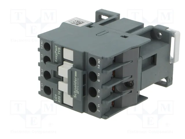 SCHNEIDER ELECTRIC Contactor Easy TeSys LC1E2510F6 25A 110VAC SCHNEIDER ELECTRIC Contactor Easy TeSys LC1E2510F6 25A 110VAC
