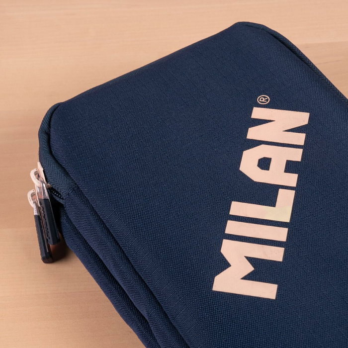Milan Plumier 2 Pisos Serie 430 con Contenido Azul Milan Plumier 2 Pisos Serie 430 con Contenido Azul