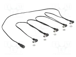 DeLOCK 90122 Cable divisor de CC 1 hembra a 5 hembras 5,5 x 2,1 mm