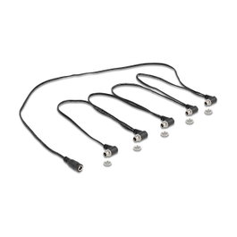 DeLOCK 90122 Cable divisor de CC 1 x hembra recta a 5 x hembra angular 90°