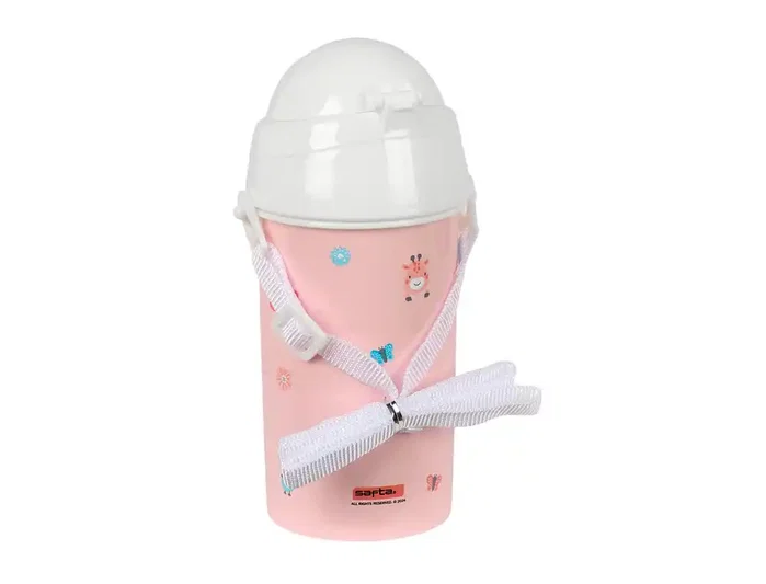Safta Botella Preescolar Jirafa con Apertura Automática y Pajita de 500 ml Safta Botella Preescolar Jirafa con Apertura Automática y Pajita de 500 ml