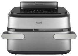 Philips Airfryer NA565 02 Megabasket 9,5L 2750W Plata y Negro