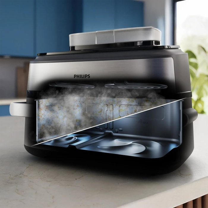 Philips Airfryer 5000 Series NA565/02 Megabasket 9,5L 2750W Silver Black