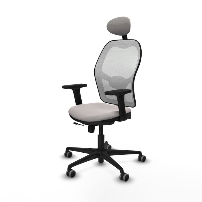 PIQUERAS Y CRESPO Silla de oficina Jorquera Blanco con mecanismo Sincro/Traslack