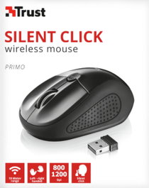 Trust Primo Silent Click Wireless Mouse Black