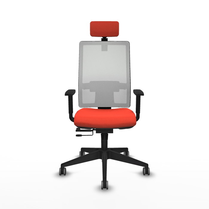 PIQUERAS Y CRESPO Silla de oficina Horna Sincro/Traslack Naranja oscuro/Blanco