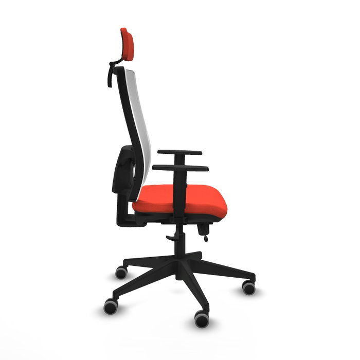 PIQUERAS Y CRESPO Silla de oficina Horna Sincro/Traslack Naranja oscuro/Blanco