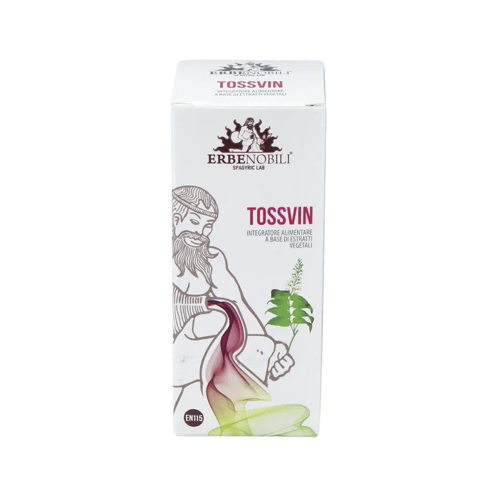 Erbenobili Tossvin Compost Tos Seca 100ml - Jarabe para la Tos, Extractos de Plantas: Eucalipto, Lungwort, Bálsamo de Tolú, Plátano, Erisimo Erbenobili Tossvin Compost Tos Seca 100ml - Jarabe para la Tos, Extractos de Plantas: Eucalipto, Lungwort, Bálsamo de Tolú, Plátano, Erisimo