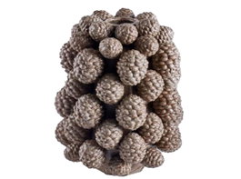 DKD Home Decor Jarrón de Gres Piña Marrón