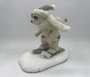 DKD Home Decor Figura de Oso Esquiando Blanco