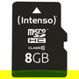 Intenso Tarjeta MicroSDHC de 8GB Clase 10, Velocidad de Lectura 25MB/s, Referencia 3413460