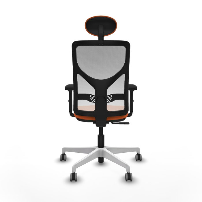 PIQUERAS Y CRESPO Silla de oficina Motilla Naranja y Blanco PIQUERAS Y CRESPO Silla de oficina Motilla Naranja y Blanco