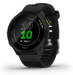 Garmin Forerunner 55 Reloj Inteligente Deportivo GPS, Pantalla MIP 2.64 cm (1.04") 208x208 Píxeles, Banda de Silicona Negra, 42 mm, 37 g