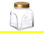 Pasabahce Tarro Homemade 500ml Vidrio Metal Oro Transparente 9 x 11.3 x 9 cm (Set de 24)