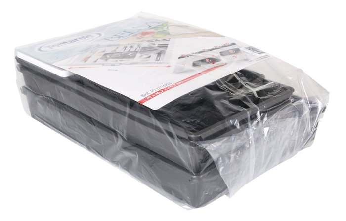 Set 10 Piezas Organizador de Cubiertos 70 cm x 49 cm x 6.7 cm (4 Cajas)