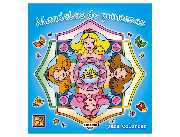 Susaeta Cuaderno de colorear mandalas de princesas 48 páginas 20x21 cm