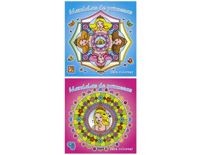 Susaeta Cuaderno de colorear mandalas de princesas 48 páginas 20x21 cm