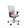 PIQUERAS Y CRESPO Silla de oficina Haches Rosa y Blanca