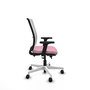PIQUERAS Y CRESPO Silla de oficina Haches Rosa y Blanca