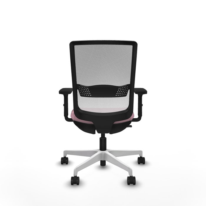 PIQUERAS Y CRESPO Silla de oficina Haches Rosa y Blanca