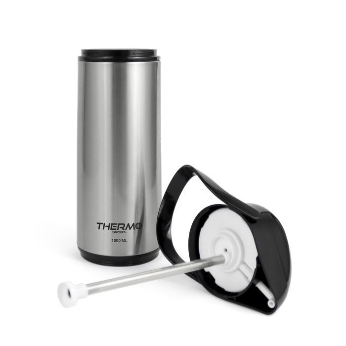 Thermosport Termo de Acero con Dispensador 1L - 11.7 x 33.9 x 14.1 cm (6 Unidades)
