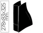 Cep Revistero Ellypse 278 x 83 x 325 mm Plástico Negro Alta Capacidad Documentos hasta 24x32cm Ecológico 278 x 83 x 325 mm