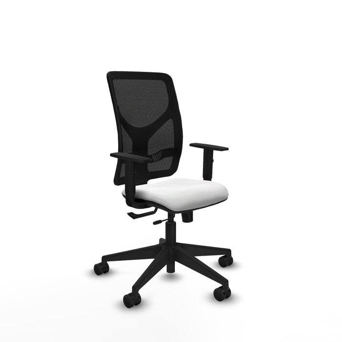 PIQUERAS Y CRESPO Silla de oficina Motilla con mecanismo Sincro/Traslack Blanco/Negro PIQUERAS Y CRESPO Silla de oficina Motilla con mecanismo Sincro/Traslack Blanco/Negro