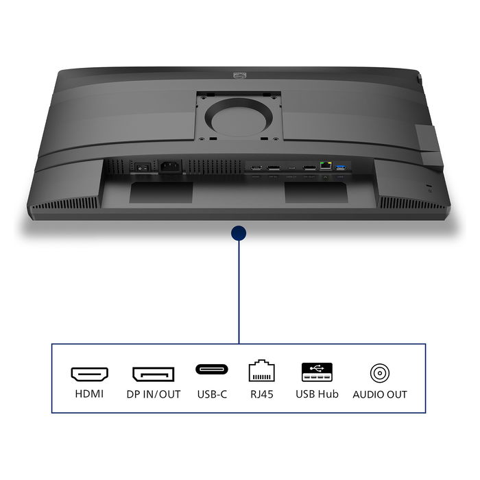 Philips 24B2U4301/00 Monitor 60.45 cm (23.8") Full HD IPS, HDMI, DP, USB