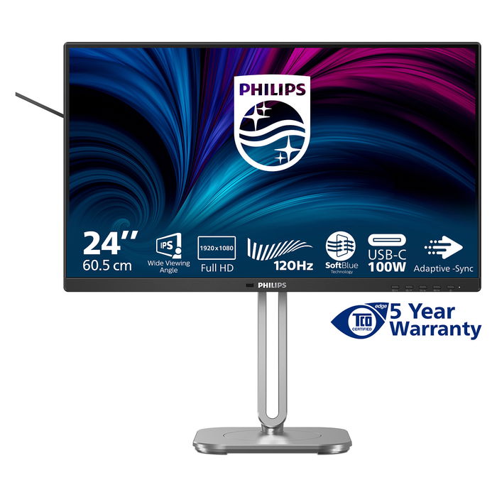 Philips 24B2U4301/00 Monitor 60.45 cm (23.8") Full HD IPS, HDMI, DP, USB