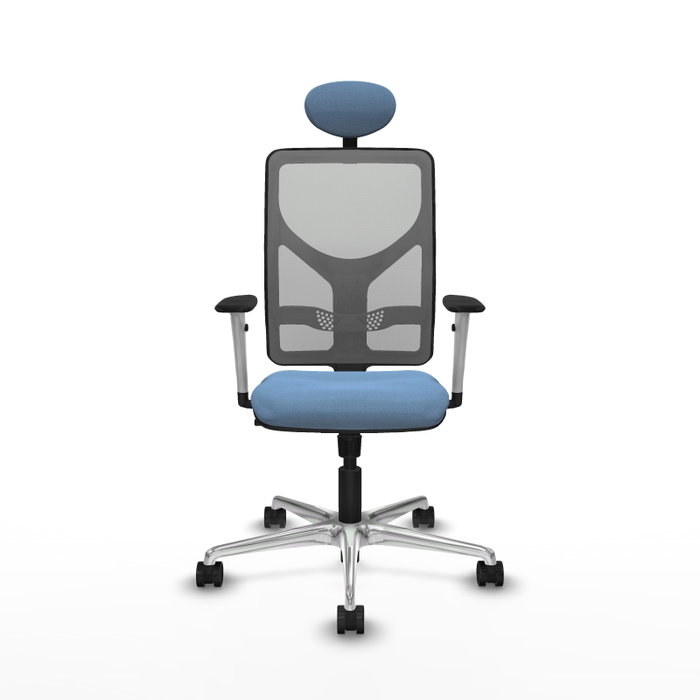 PIQUERAS Y CRESPO Silla de oficina Motilla con mecanismo Sincro, Azul cielo y Gris PIQUERAS Y CRESPO Silla de oficina Motilla con mecanismo Sincro, Azul cielo y Gris