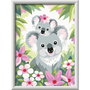Ravensburger Creart Serie D Classic Lienzo para Pintar con Números - Adorables Koalas 20050 - Puzzle Artístico +9 Años