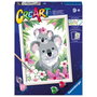 Ravensburger Creart Serie D Classic Lienzo para Pintar con Números - Adorables Koalas 20050 - Puzzle Artístico +9 Años